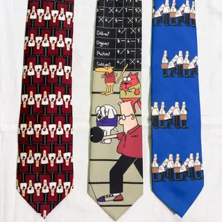Photo of Vintage Dilbert Softwear Neckties - 3 Tie Lot - Comic Cartoon Dogbert