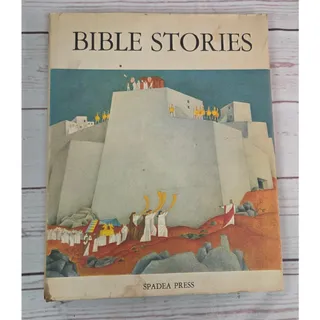 Photo of Bible Stories in Color 1968 Spadea Press Kids Hardcover Vintage