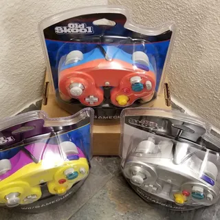 Photo of 3 Gamecube Controllers - 3 Colors Bundle (NEW) - Yellow Silver Red - Nintendo