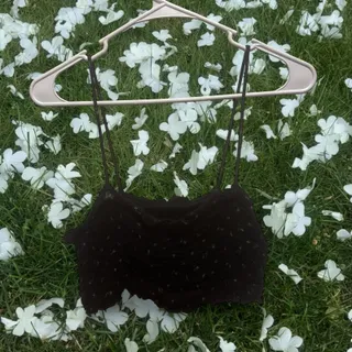 Photo of Black floral dot crop