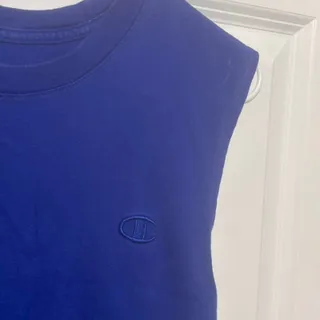 Photo of Champion blue sleeveless athletic shirt