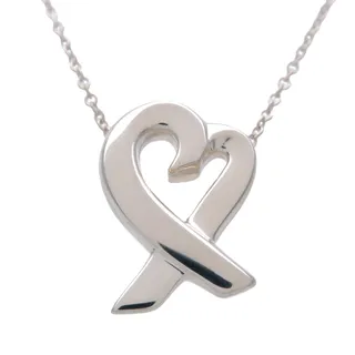 Photo of Tiffany & Co. Paloma Picasso Loving Heart Sterling Silver Necklace
