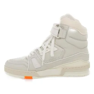 Photo of Louis Vuitton Leather Trainer Sneakers High Cut White