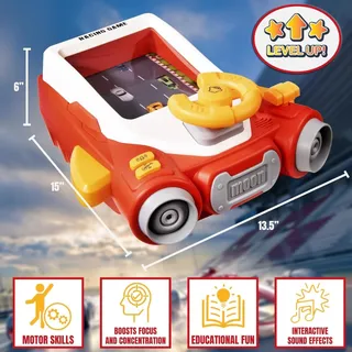 Photo of Racing Car Steering Wheel Toy for Kids Driving Simulator Game
