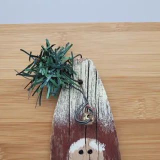 Photo of Rustic barn wood hanging hand-painted Christmas craft folk art