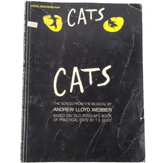 Photo of Cats Piano Vocal Selections Song Book Andrew Lloyd Webber Musical 1981 Vintage