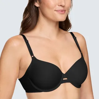 Photo of Auden Women's Cotton Unlined Demi Bra, Size 36C - Black