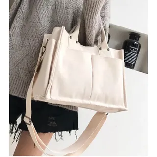Photo of White Canvas Tote Bags Women Handbag Bag Women's Crossbody Bag Shoulder Bag