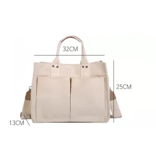 Photo of White Canvas Tote Bags Women Handbag Bag Women's Crossbody Bag Shoulder Bag