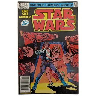 Photo of VTG 1982 Star Wars Annual 2 Marvel Comics Newsstand Bronze Age Han Solo VG FN