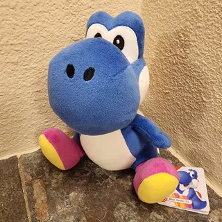 Photo of Plush - Yoshi Dark Blue, 8-inch (NEW) - Super Mario - Nintendo