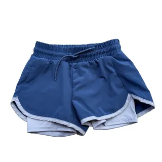 Photo of Athletic Works Girls Print & Solid Active 2-in-1 Running Shorts
