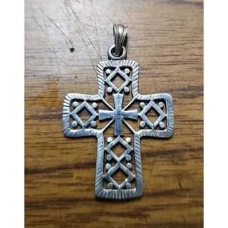 Photo of Silver Cross Charm 925 Cross pendant