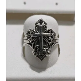 Photo of Sterling Silver 925 Cross Ring Size 7