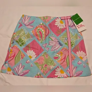 Photo of Vintage Lilly Pulitzer Skirt Skort "Lenore" Size 0 NWT