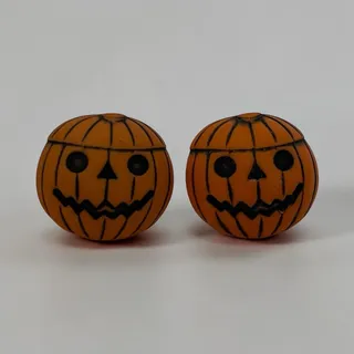 Photo of Jack O' Lantern Pumkin Stud Earrings