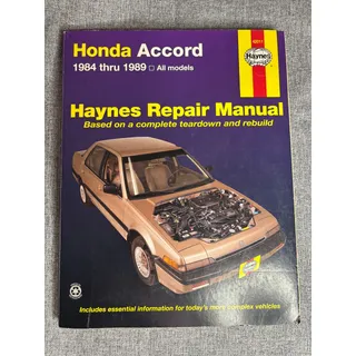 Photo of Honda Accord 1984 to 1989 Haynes Repair Manual 42011
