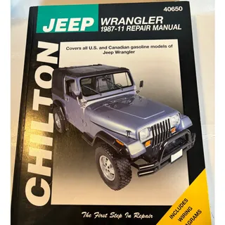 Photo of Chilton Jeep Wrangler 1987-2011 Repair Manual 40650