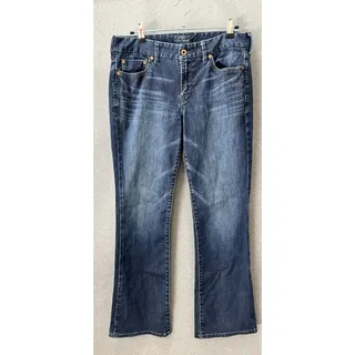 Photo of Lucky Brand Womens Sweet Boot Low Rise Dark Wash Denim Jeans Whiskered 10