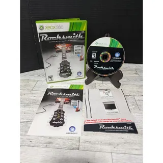 Photo of Rocksmith Guitar and Bass (Microsoft Xbox 360) Complete CIB Tested Video Game