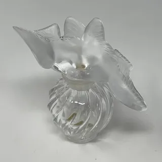 Photo of Vintage Nina Ricci L'Air du Temps Lalique Crystal Perfume Bottle 1 Oz Two Doves
