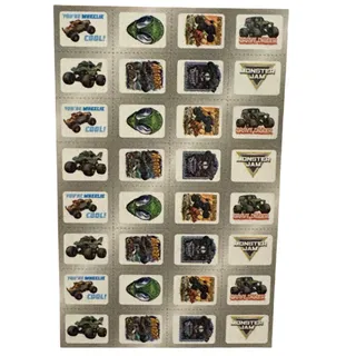 Photo of Monster Jam Foil Sticker 32 Valentines Home School Teacher  1 Box