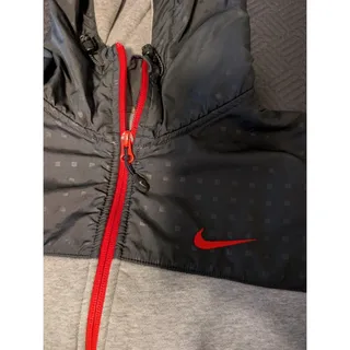 Photo of Nike Athletic Dept Sportswear Tech Fleece Hoodie Men L Grey Full Zip Swoosh