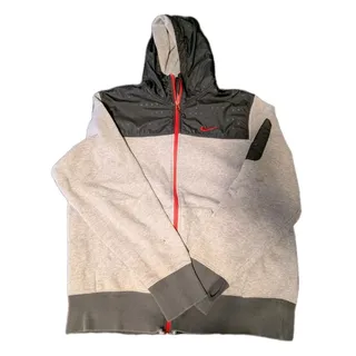 Photo of Nike Athletic Dept Sportswear Tech Fleece Hoodie Men L Grey Full Zip Swoosh