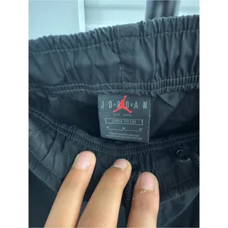 Photo of Jordan Black track Cargo jogger windbreaker  Pants jumpman logo loose fit men M