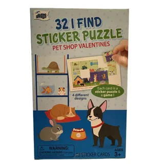 Photo of Mello Smello 32 I Find Sticker Puzzle Pet Shop Valentines Home School Teacher 3 Boxes