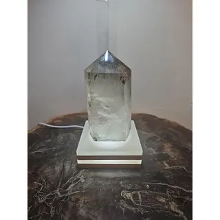 Photo of Madagascar Green Ghost Phantom Quartz Obelisk - 1.73LB Vitreous Healing Point