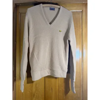 Photo of Jack Nicklaus gold tan long Sleeve V-Neck Pullover Golf Sweater Mens Size M