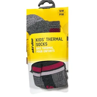 Photo of New Ski-Doo Girls S/M Shoe Size 9.5 - 12.5 Pink Gray Wool Blend Thermal Socks
