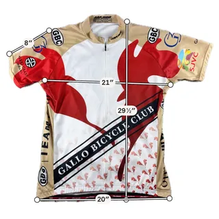 Photo of Jakroo Gallo Bicycle Club Cycling Jersey 2XL E&J Gallo Winery Full Zip