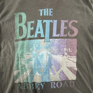 Photo of The Beatles Abbey Road Shirt Youth Large 12-14 Gray Graphic Tee Band Music
