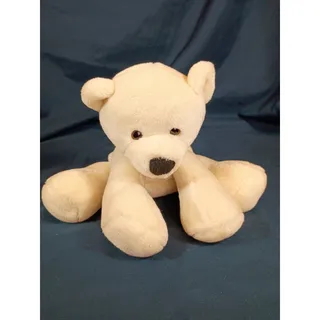 Photo of Fiesta Polar Bear Plush 15" White Sitting Bean Bag Floppy Stuffed Animal A13253P