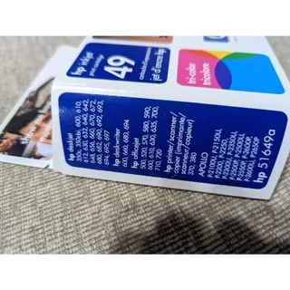Photo of Genuine HP 49 Ink Cartridge TRI COLOR 51649A New in Box SEALED Expired Set of 2