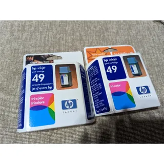 Photo of Genuine HP 49 Ink Cartridge TRI COLOR 51649A New in Box SEALED Expired Set of 2