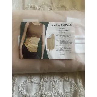 Photo of Reusable Castor Oil Pack/Wrap NWT. Easy To Wash Fabric