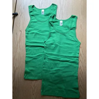Photo of New Women’s Bundle of 2 Ribbed Tank Tops Lightweight Stretchy Kelly Green size Medium