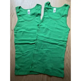 Photo of New Women’s Bundle of 2 Ribbed Tank Tops Lightweight Stretchy Kelly Green size Medium