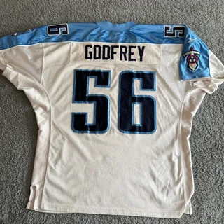 Photo of Vintage 2001 Authentic Reebok Randall Godfrey Tennessee Titans Jersey 54 XXL