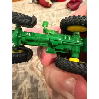 Photo of John Deere Farm Tractor with Rear Implement Toy Die Cast Green Yellow 1:64 Scale

