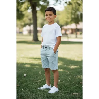 Photo of BCG Youth Athletic Shorts Khaki Performance Training Shorts Size Small