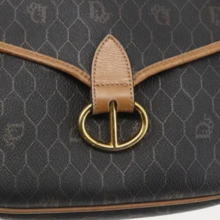 Photo of Dior Honeycomb Canvas Shoulder Bag Black
