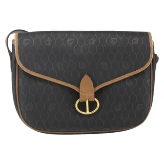 Photo of Dior Honeycomb Canvas Shoulder Bag Black