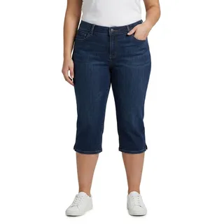 Photo of Lee Dark Wash Blue Curvy Fit Mid Rise Blue Cropped Stretch Capri Jeans Size 10