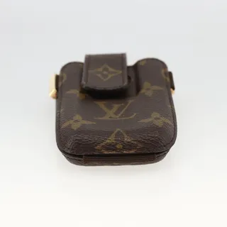 Photo of Louis Vuitton Monogram Etui Telephone International Cell Phone Case Brown