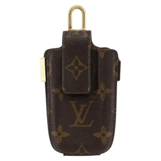 Photo of Louis Vuitton Monogram Etui Telephone International Cell Phone Case Brown