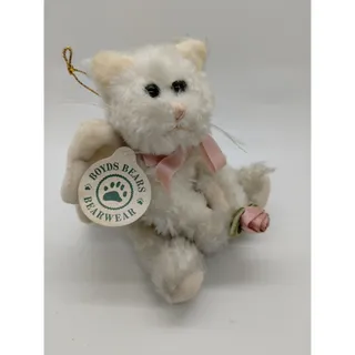 Photo of Boyds Bears Bearwear Cleo Cat With Rose And Wings Plush Doll 5.5"
